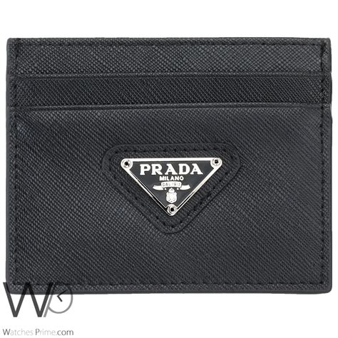 cheap prada card holder mens|Prada men's bifold wallet.